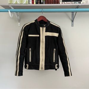 Retro Leather Motorcycle Jacket